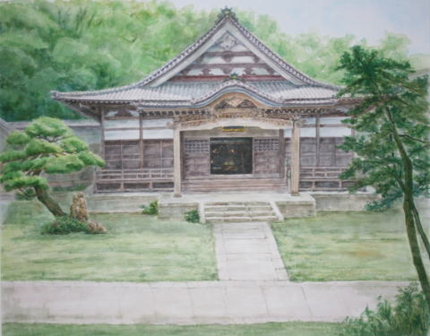 小根山澄江氏による法福寺本堂